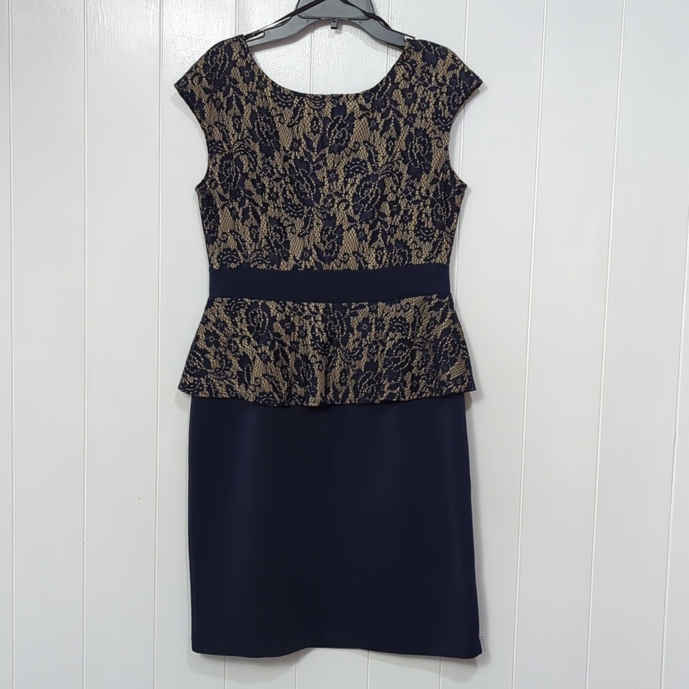 NWOT AA Studio Lace Peplum Dress - Picture 6 of 7